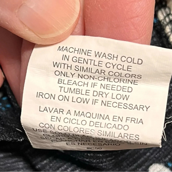 Lily White Women’s Tank Top - Black w/ White Swans - Size S - EUC - Picture 7 of 8